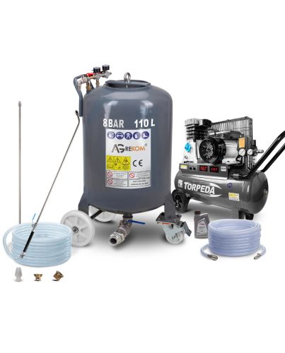 Agregat do bielenia 110 litrów + kompresor 3 kW