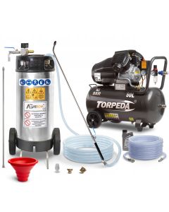 Zestaw Agregat do bielenia 18 l + Kompresor TORPEDA 2,2 kW 50 l