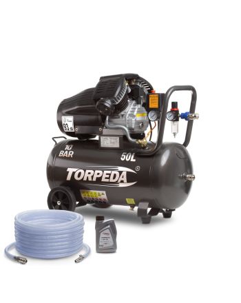 Kompresor TORPEDA 2,2 kW + 20 metrowy wąż pneumatyczny i olej