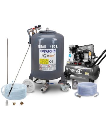 Agregat do bielenia 110 litrów + kompresor 3 kW
